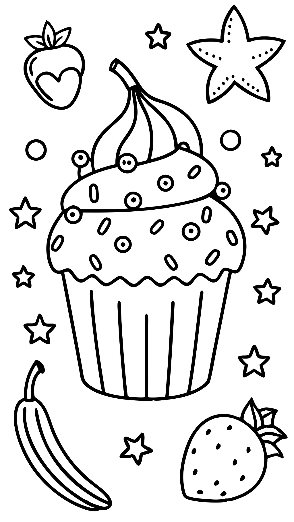 muffin coloring page